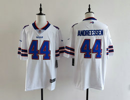 Nike Buffalo Bills #44 Joe Andreessen White Authentic Stitched NFL Jersey