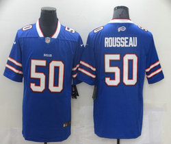 Nike Buffalo Bills #50 Gregory Rousseau Royal 2021 NFL Draft Authentic Stitched NFL Jersey