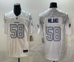 Nike Buffalo Bills #58 Matt Milano White Rivalries Stitched Football Jersey