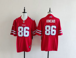 Nike Buffalo Bills #86 Dalton Kincaid Red Authentic Stitched NFL Jersey