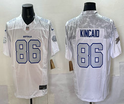 Nike Buffalo Bills #86 Dalton Kincaid White Rivalries Stitched Football Jersey