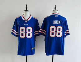 Nike Buffalo Bills #88 Dawson Knox Blue Vapor Untouchable Authentic Stitched NFL Jersey