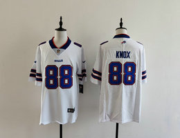 Nike Buffalo Bills #88 Dawson Knox White Vapor Untouchable Authentic Stitched NFL Jersey