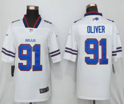 Nike Buffalo Bills #91 Ed Oliver White Vapor Untouchable Limited Authentic Stitched NFL Jersey