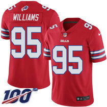 Nike Buffalo Bills #95 Kyle Williams 100th Season Red Rush Authentic Stitched NFL Jersey
