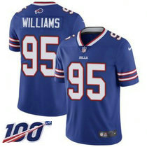 Nike Buffalo Bills #95 Kyle Williams 100th Season Royal Blue Vapor Untouchable Limited Authentic Stitched NFL Jersey