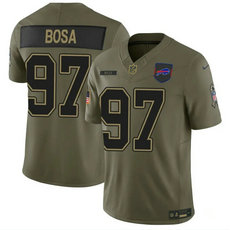 Nike Buffalo Bills #97 Joey Bosa Olive 2025 F.U.S.E. Salute to Service Jersey