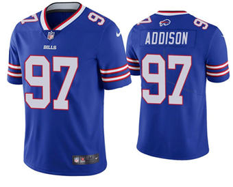 Nike Buffalo Bills #97 Mario Addison Blue Vapor Untouchable Stitched Football Jersey