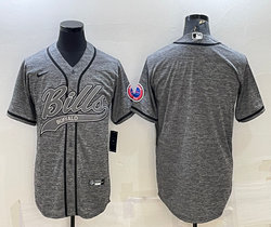 Nike Buffalo Bills Blank Hemp grey Joint Authentic Stitched baseball jersey