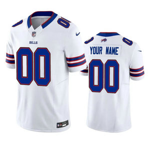 Nike Buffalo Bills Customized White 2023 F.U.S.E Authentic Stitched NFL Jersey