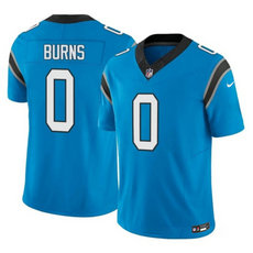 Nike Carolina Panthers #0 Brian Burns Blue 2023 F.U.S.E. Football Stitched Jersey