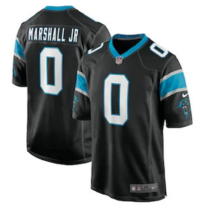 Nike Carolina Panthers #0 Terrace Marshall Jr.Black 2021 NFL Draft Vapor Untouchable Limited Jersey.jpg