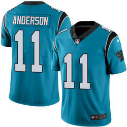 Nike Carolina Panthers #11 Robby Anderson Blue Vapor Untouchable Authentic Stitched NFL Jersey