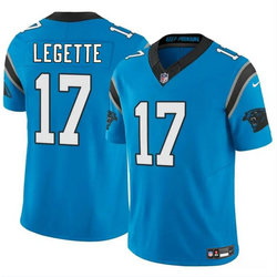 Nike Carolina Panthers #17 Xavier Legette Blue 2024 Draft F.U.S.E Football Jersey