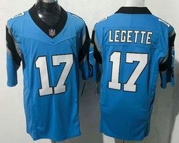 Nike Carolina Panthers #17 Xavier Legette Blue Authentic stitched NFL jersey