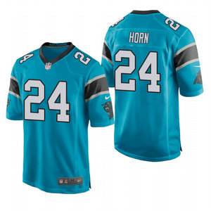 Nike Carolina Panthers #24 Jaycee Horn Blue 2021 NFL Draft Vapor Untouchable Authentic Stitched NFL Jersey