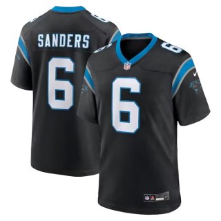 Nike Carolina Panthers #6 Miles Sanders Black Vapor Untouchable Authentic Stitched NFL Jersey