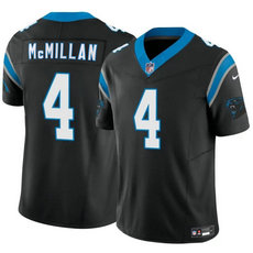 Nike Carolina Panthers #4 Tetairoa McMillan 2025 Draft Black Stitched NFL Jersey