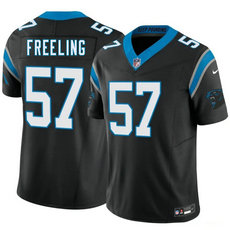 Nike Carolina Panthers #57 Monroe Freeling Black 2026 Draft Stitched Football Jersey