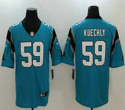Nike Carolina Panthers #59 Luke Kuechly Blue Vapor Untouchable Limited Authentic Stitched NFL Jersey