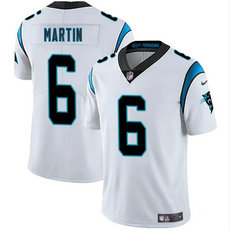 Nike Carolina Panthers #6 Sam Martin White Vapor Untouchable Authentic Stitched NFL Jersey