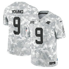 Nike Carolina Panthers #9 Bryce Young 2024 Salute to Service Authentic Stitched NFL Jersey