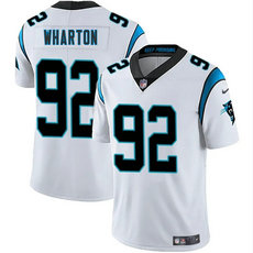 Nike Carolina Panthers #92 Tershawn Wharton White Vapor Untouchable Authentic Stitched NFL Jersey
