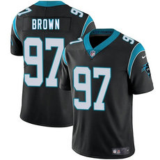 Nike Carolina Panthers #97 Bobby Brown Black Vapor Untouchable Authentic Stitched NFL Jersey