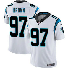 Nike Carolina Panthers #97 Bobby Brown White Vapor Untouchable Authentic Stitched NFL Jersey