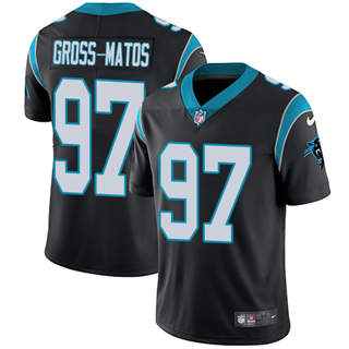 Nike Carolina Panthers #97 Yetur Gross-Matos Black Vapor Untouchable Limited Authentic Stitched NFL Jersey