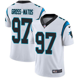 Nike Carolina Panthers #97 Yetur Gross-Matos White Vapor Untouchable Limited Authentic Stitched NFL Jersey