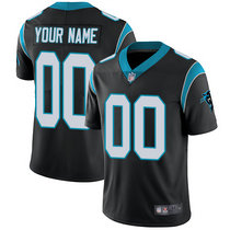 Nike Carolina Panthers Customized Black Limited Vapor Untouchable Authentic Stitched NFL Jerseys