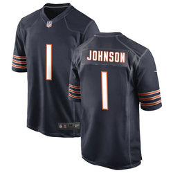 Nike Chicago Bears #1 Jaylon Johnson Navy Blue Authentic Stitched NFL Jersey