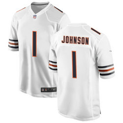 Nike Chicago Bears #1 Jaylon Johnson White Authentic Stitched NFL Jersey
