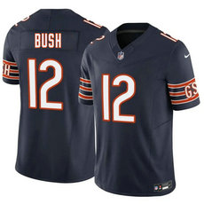Nike Chicago Bears #12 Devin Bush Navy Stitched Football Jersey