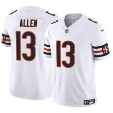 Nike Chicago Bears #13 Keenan Allen White 2023 F.U.S.E. Football Stitched Jersey