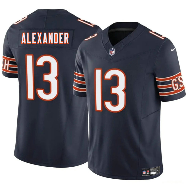 Nike Chicago Bears #13 Maurice Alexander Navy Vapor Untouchable Authentic Stitched NFL Jersey