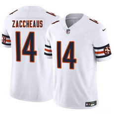Nike Chicago Bears #14 Olamide Zaccheaus White Vapor Untouchable Authentic Stitched NFL Jersey