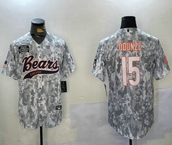 Nike Chicago Bears #15 Rome Odunze 2024 Salute to Service Joint baseball Jersey