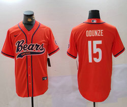 Nike Chicago Bears #15 Rome Odunze Orange Joint adults Authentic Stitched baseball jersey
