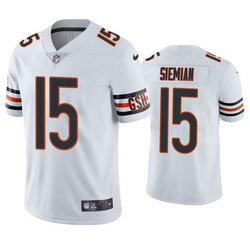 Nike Chicago Bears #15 Trevor Siemian White Vapor Untouchable Authentic stitched NFL jersey