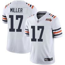 Nike Chicago Bears #17 Anthony Miller 100th Season Patch White Vapor Untouchable Limited Authentic Stitched NFL Jersey