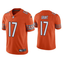 Nike Chicago Bears #17 Jakeem Grant Orange Vapor Untouchable Limited Authentic Stitched NFL Jersey