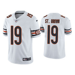 Nike Chicago Bears #19 Equanimeous St. Brown White Vapor Untouchable Authentic Stitched NFL Jersey