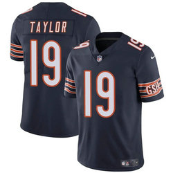Nike Chicago Bears #19 Tory Taylor Navy Vapor Untouchable Football Stitched Jersey