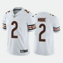 Nike Chicago Bears #2 D.J. Moore White Vapor Untouchable Limited Authentic Stitched NFL Jersey