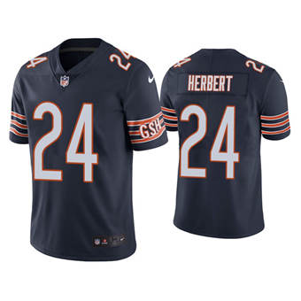 Nike Chicago Bears #24 Khalil Herbert Navy Vapor untouchable Authentic Stitched NFL Jersey