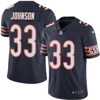 Nike Chicago Bears #33 Jaylon Johnson Navy Blue Vapor Untouchable Authentic stitched NFL jersey