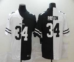 Nike Chicago Bears #34 Walter Payton Black and White Authentic Stitched NFL Jersey