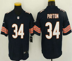 Nike Chicago Bears #34 Walter Payton Blue Vapor Untouchable Limited Authentic Stitched NFL Jersey